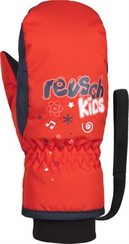 Варежки REUSCH 2021-22 Kids Mitten Fire Red/Dress Blue/White - фото 20237