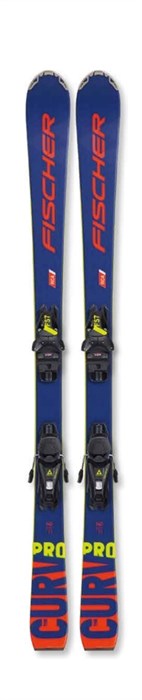 Горные лыжи с креплениями FISCHER 2022-23 THE CURV PRO JRS  + крепления FS7 CA JRS - фото 30895