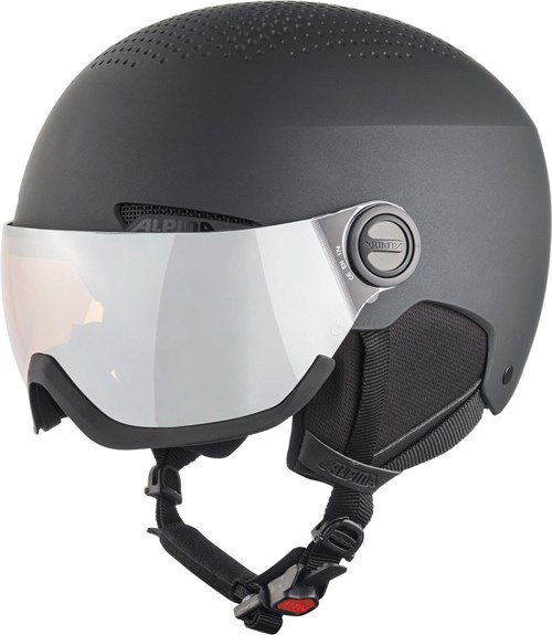 Горнолыжный шлем Alpina  Arber Visor Q-Lite	Black Matt - фото 31898