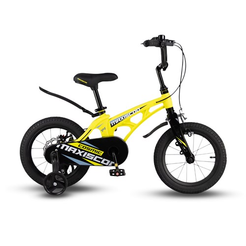 Велосипед детский Maxiscoo COSMIC Стандарт Плюс 14''  Желтый Матовый (2024) - фото 33805