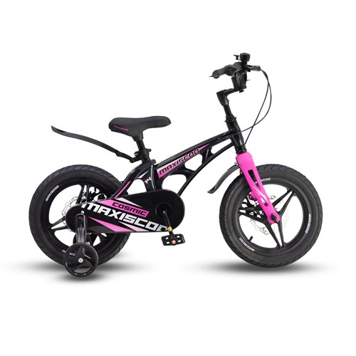 Велосипед детский Maxiscoo COSMIC Deluxe Plus 14'' Черный Жемчуг (2024) - фото 33837