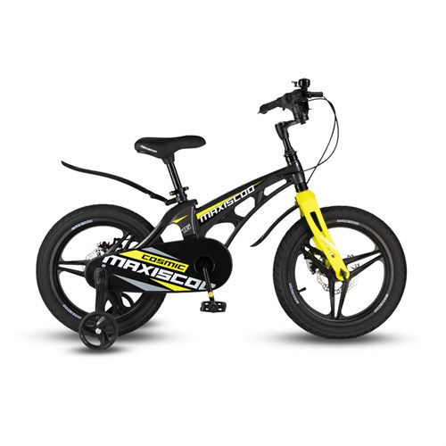 Велосипед детский Maxiscoo COSMIC Deluxe 16'' Мокрый Антрацит (2024) - фото 34029