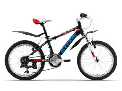 Подростковый велосипед Stark Bliss Boy 20, черно/красный (распродан) - фото 8562