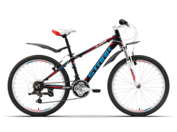 Подростковый велосипед Stark Slider, черно-красный - фото 8574