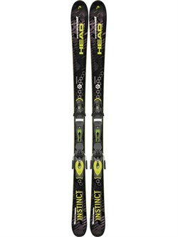 Горные лыжи HEAD Strong INSTINCT Ti AB PR + PR 11 BRAKE 90 [G] (крепления гл) matt black/fl. Yellow - фото 9310