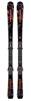 Горные лыжи HEAD Supreme INSTINCT Ti AB + PR 11, black/neon orange (распродано) - фото 9466