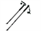 Палки для скандинавской ходьбы (черная) до 1,35м Телескопическая - фото 21202