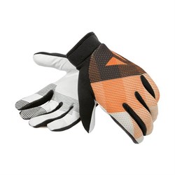 Перчатки велосипедные Dainese Guanto Rock solid, Bianco/Arancio/Nero L - фото 16728