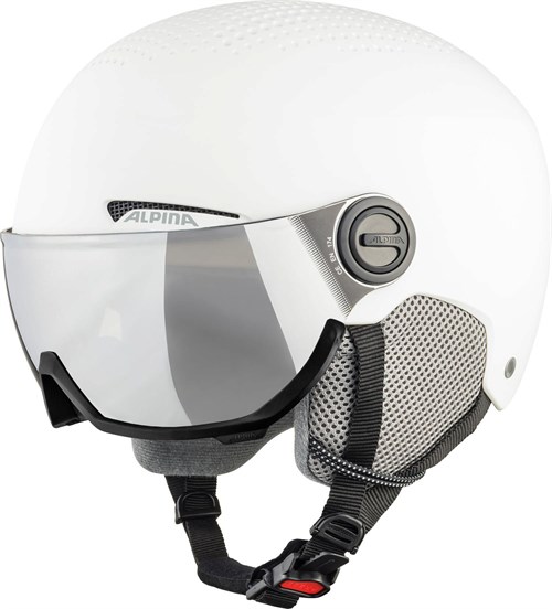 Горнолыжный шлем Alpina  Arber Visor Q-Lite White Matt - фото 31904