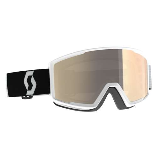 Горнолыжная маска  SCOTT Factor pro LS Team White/Black (light sensitive bronze chrome) - фото 32134