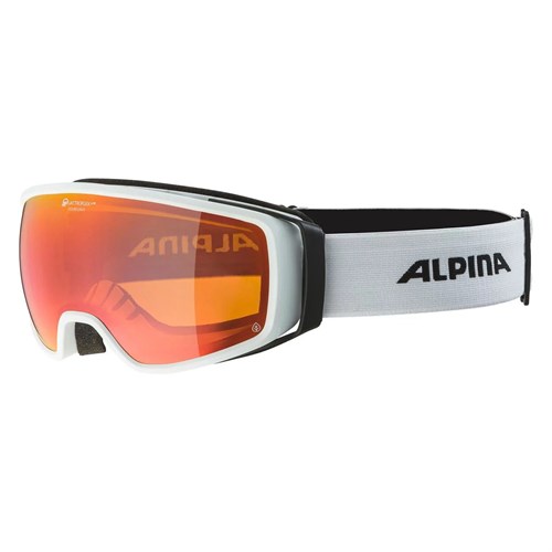 Горнолыжная маска Alpina Double Jack Planet Q-Lite White Matt/Q-Lite Rainbow Sph. S2 12010