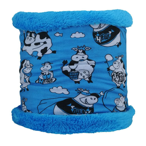 Шарф 4Fun 8в1 THERMAL PRO Funny Cow Blue - фото 38570