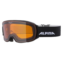 Маска горнолыжная ALPINA Nakiska Black Matt/Orange S2 12901