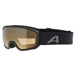 Маска горнолыжная ALPINA Scarabeo Junior Q-Lite Black Matt/Q-Lite Gold S2 13290