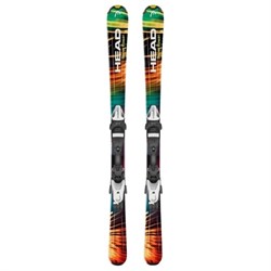 Детские горные лыжи HEAD Super Power + SX 7.5 AC BRAKE 90 [J] solid black/fl.orange - фото 9311