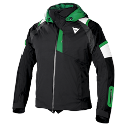 Горнолыжная куртка Dainese DELTA PRO D-DRY JACKET BLACK/GREEN - фото 9532