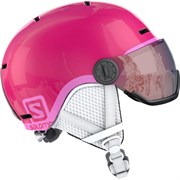 Горнолыжный шлем Salomon GROM VISOR (S2) Glossy Pink