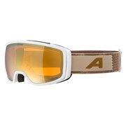 Горнолыжная маска Alpina Bivio Q-Lite White-Earth Matt/Q-Lite Gold S2