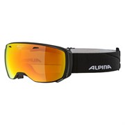 Горнолыжная маска Alpina Estetica Q-Lite Black Matt/Q-Lite Red Sph. S2