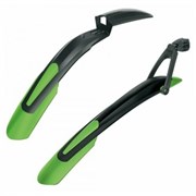 Комплект крыльев SKS  29" + 27.5"PLUS  черные/зеленые  (перед+зад) 12778