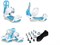 Крепления для сноуборда Roxy Team White/Blue - фото 15050