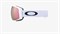 Маска Oakley Flight Tracker M prizm rose gold iridium Lenses,  matte white Strap 13055